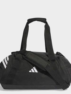 adidas performance Tiro duffle bag small in black / white