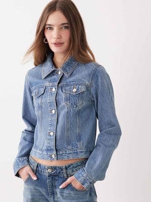 Miss Selfridge denim girlfriend jacket