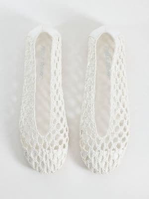 Public Desire Rhodes woven ballet flats