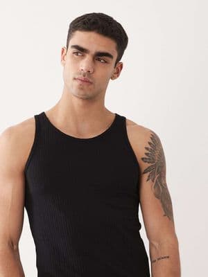 Jack & Jones ribbed muscle fit tank top