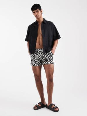 Aray geo print swim shorts