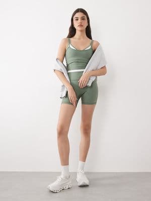 Abercrombie & Fitch YPB double layer scoop neck tank top