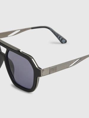 River Island Rubberised aviator sunglasses
