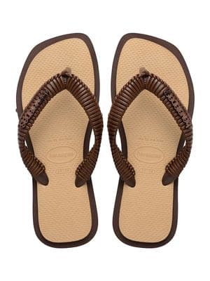 Havaianas square toe flip flops