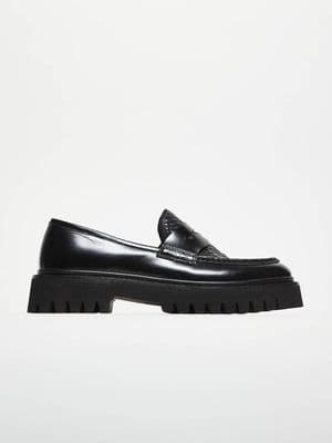Walk London Hopper Saddle croc loafers