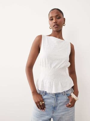Gina Tricot lace smock top