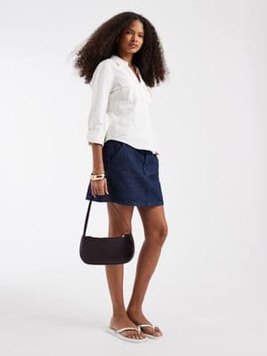 Hollister 3/4 sleeve cinched shirt