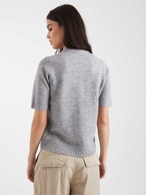 Threadbare short sleeve crew neck cardigan
