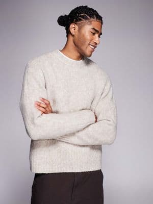 ADPT fluffy knit sweater