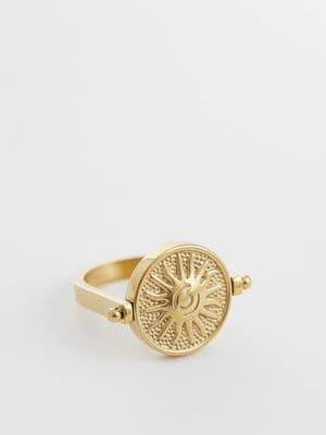 Reclaimed Vintage waterproof stainless steel flip ring