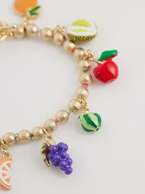 Accessorize fruit salad charm bracelet