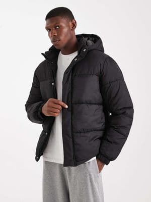 Jack & Jones hooded puffer jacket