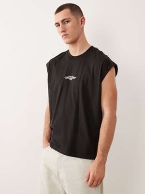 Jack & Jones front print tank top