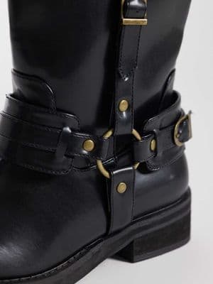 Public Desire Fig harness knee boots