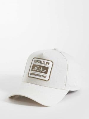 New Era E frame patch logo linen cap