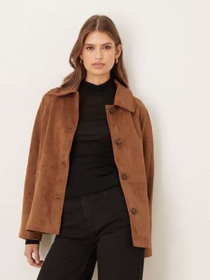 Abercrombie & Fitch faux suede jacket
