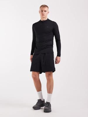 CAPO active performance quarter zip long sleeve back print t-shirt