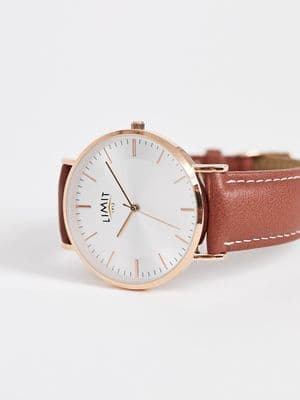 Limit faux leather watch