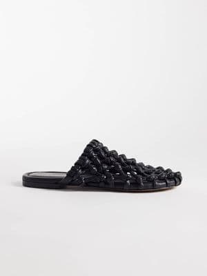 Bronx Ann-aya woven flat mules