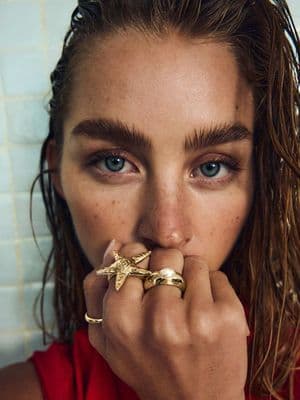 Bershka Starfish ring pack