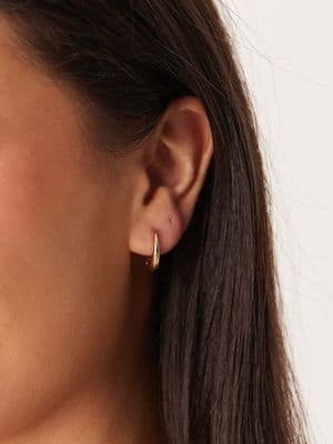 DesignB London mini huggie hoop earrings