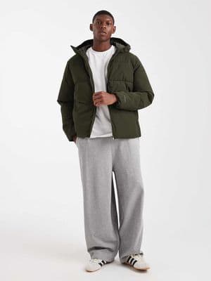 Jack & Jones hooded puffer jacket