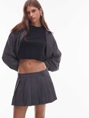 NIA Fennel pleated skort
