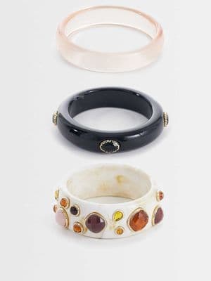 Reclaimed Vintage bangle 3 pack
