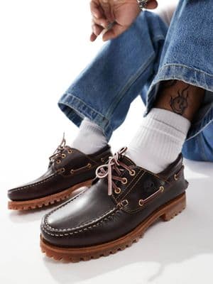 Timberland authentic 3-eye lug boat shoe