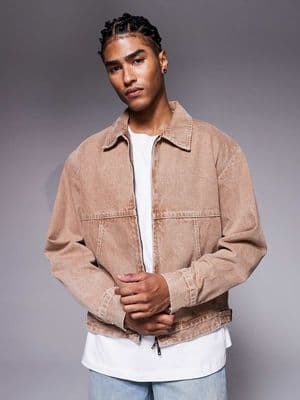 Faded Store washed denim jacket