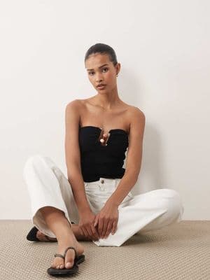 Cotton On metal trim knit bandeau top