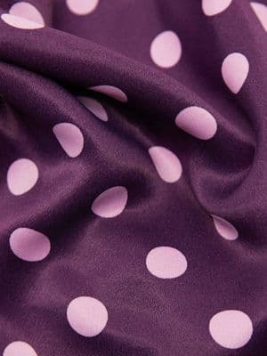 Reclaimed Vintage polka dot satin head scarf