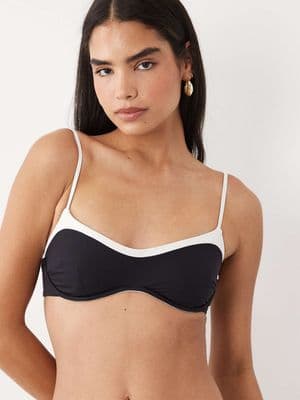 Tala contrast underwire bikini top