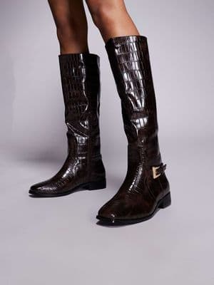 Public Desire Wide Fit Mackie knee boots