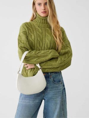 Stradivarius half moon shoulder bag