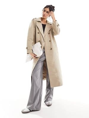 Vero Moda longline belted trench coat