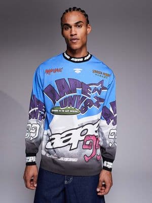 Aape by A Bathing Ape long sleeve motocross t-shirt
