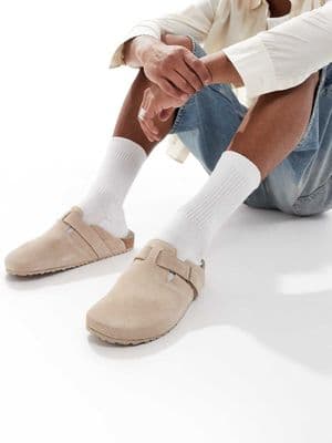 Jack & Jones suede clogs