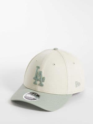 New Era LA Dodgers 9forty side script contrast peak cap