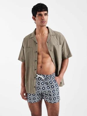 Aray geo print swim shorts