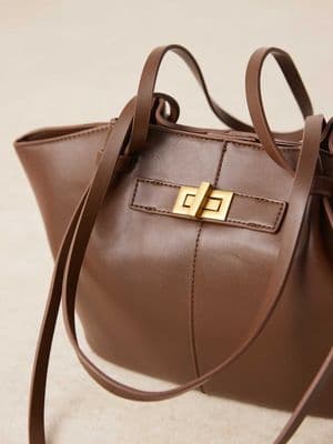 Gina Tricot small faux leather tote bag