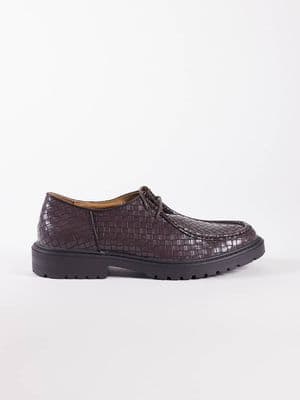 SEQWL Pier woven lace up shoes