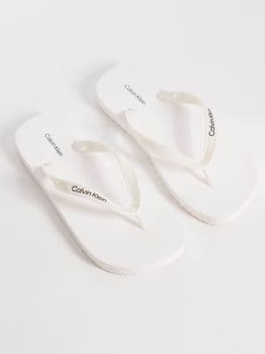 Calvin Klein Jeans metallic flip flops
