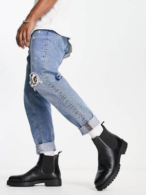 Walk London sean chunky chelsea boots