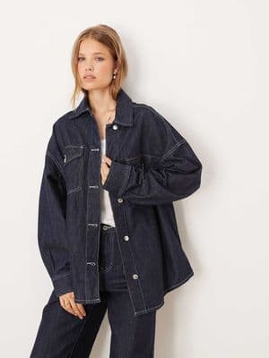 Gina Tricot relaxed fit oversized denim shirt