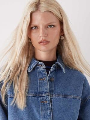Noisy May boxy fit denim jacket