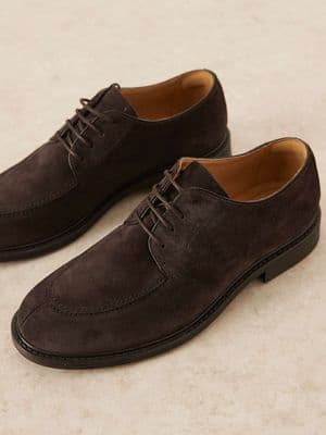 Mango 100% suede brogues