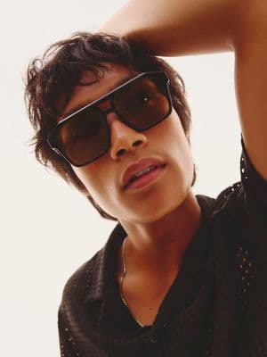Quay soundcheck large aviator sunglasses