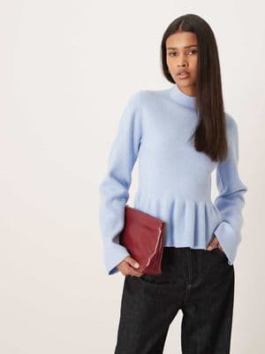 Gina Tricot knit peplum top