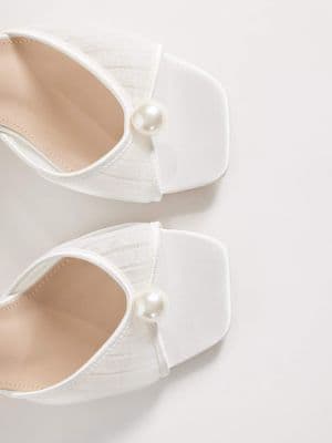 Be Mine Bridal Wide Fit Punam block heel sandals